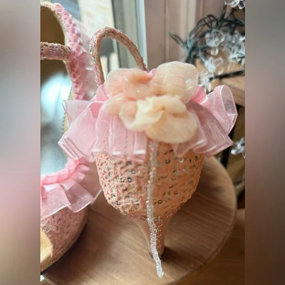 Custom OOAK Hand-Adorned Women’s Statement Heels Platform Pumps Size 42 (US 10) - Picture 15 of 15